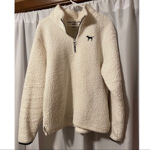 Victoria’s Secret “Pink” Cream Colored Sherpa